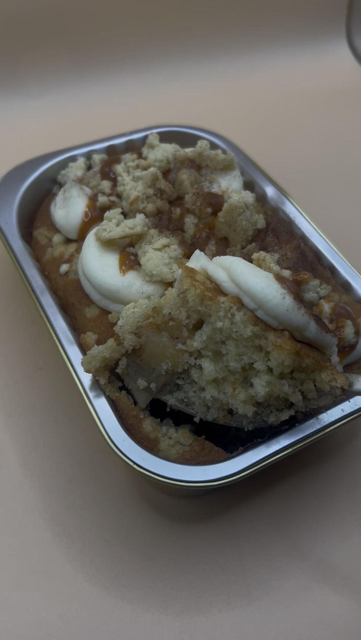 Apple Crumble Cake Tray